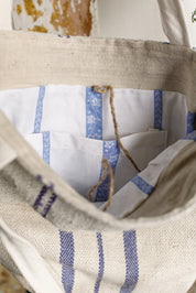 Vintage Grain Sack Tote Bag