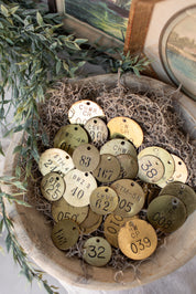 Vintage Brass Pipe Tag (L)