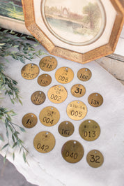Vintage Brass Pipe Tag (L)