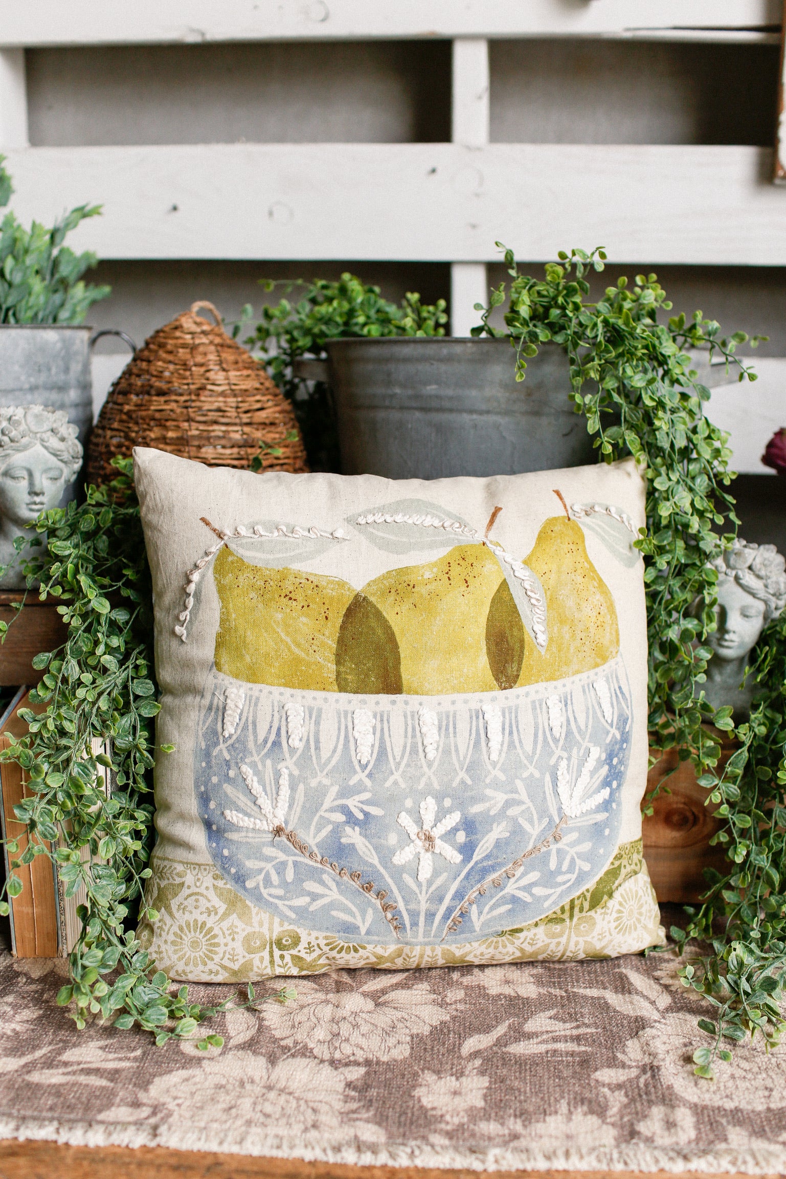 Pear Bowl Pillow