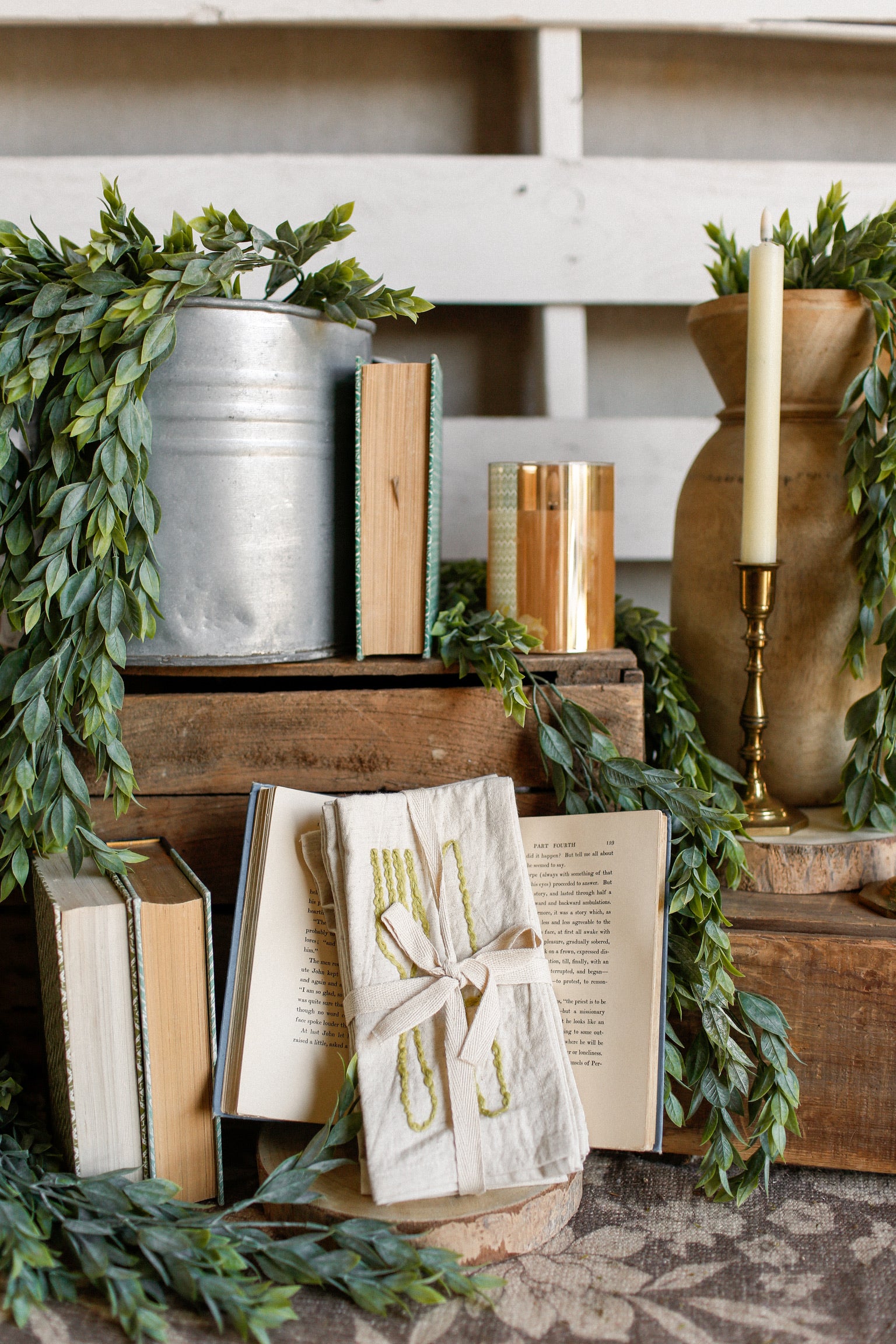 Embroidered Silverware Napkins