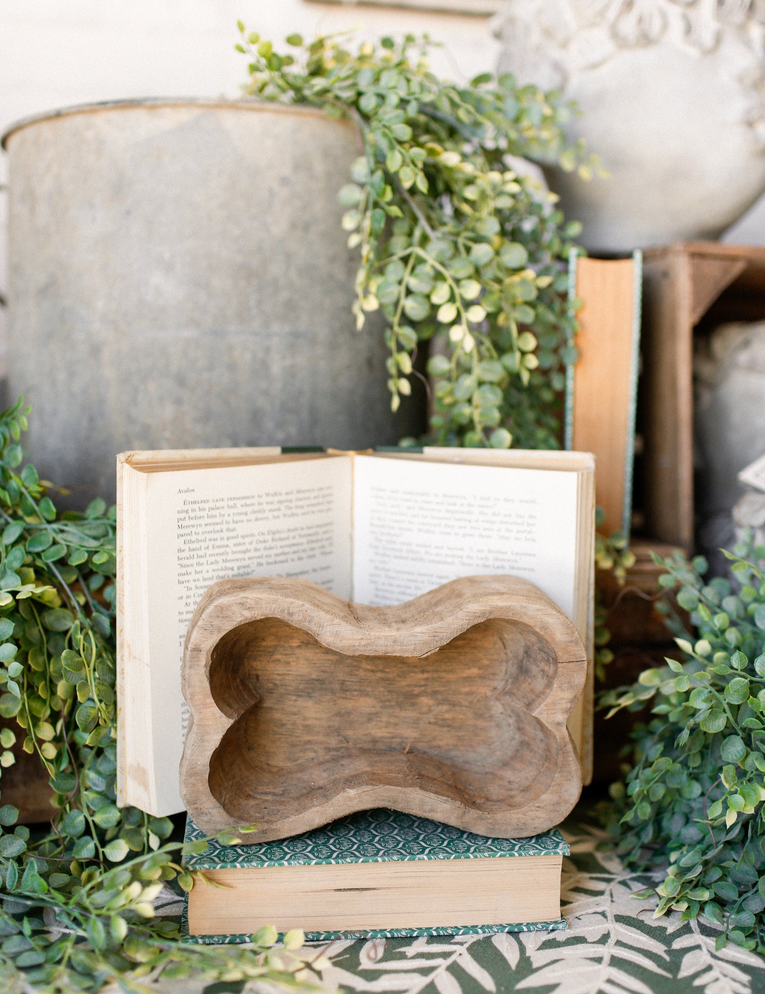Mini Wood Dog Bone Bowl The Little Burlap Barn®