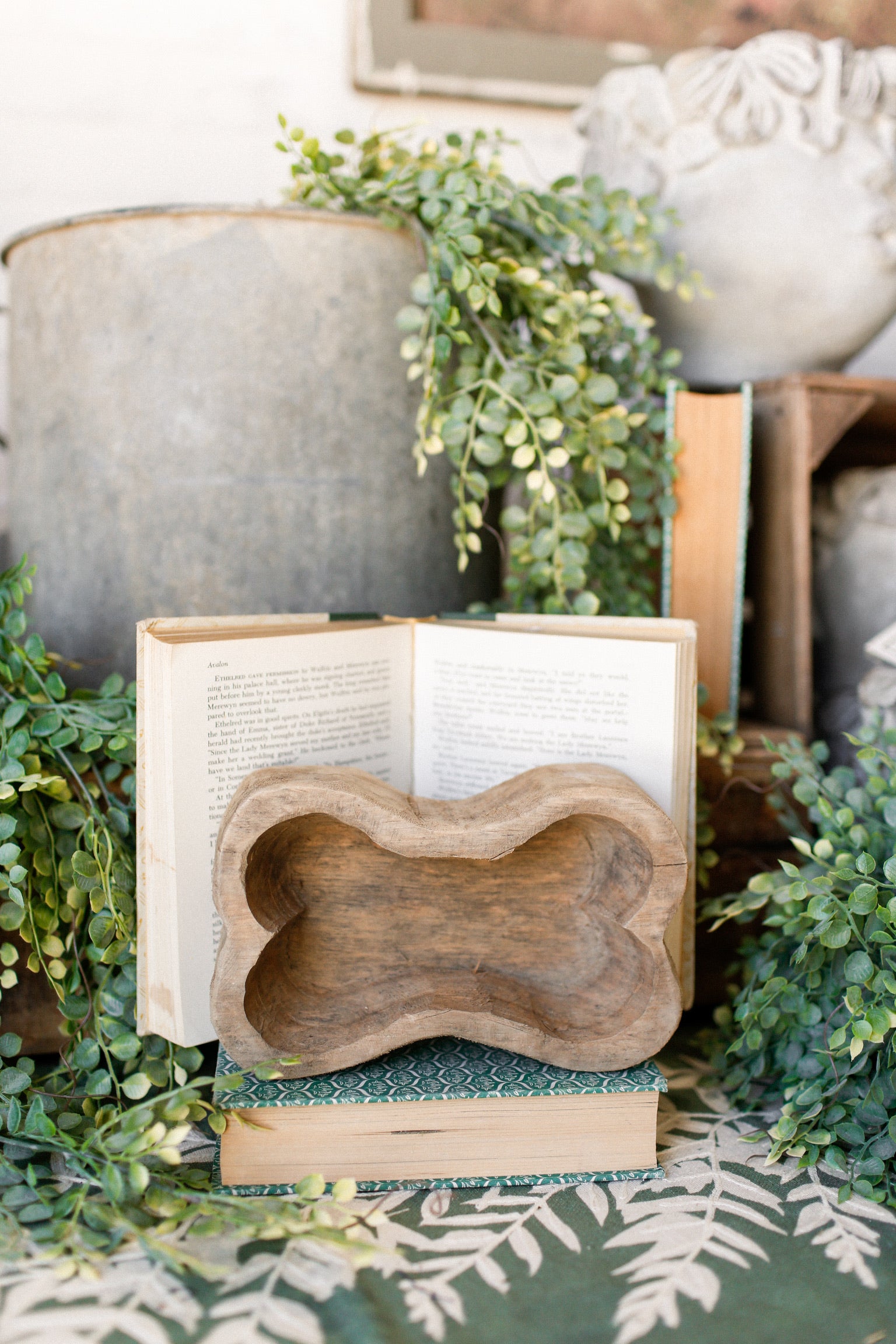 Mini Wood Dog Bone Bowl The Little Burlap Barn®
