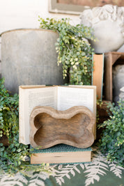 Mini Wood Dog Bone Bowl The Little Burlap Barn®