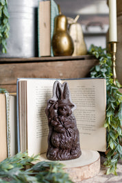 Chocolate Easter Bunny With Hat The Little Burlap Barn®
