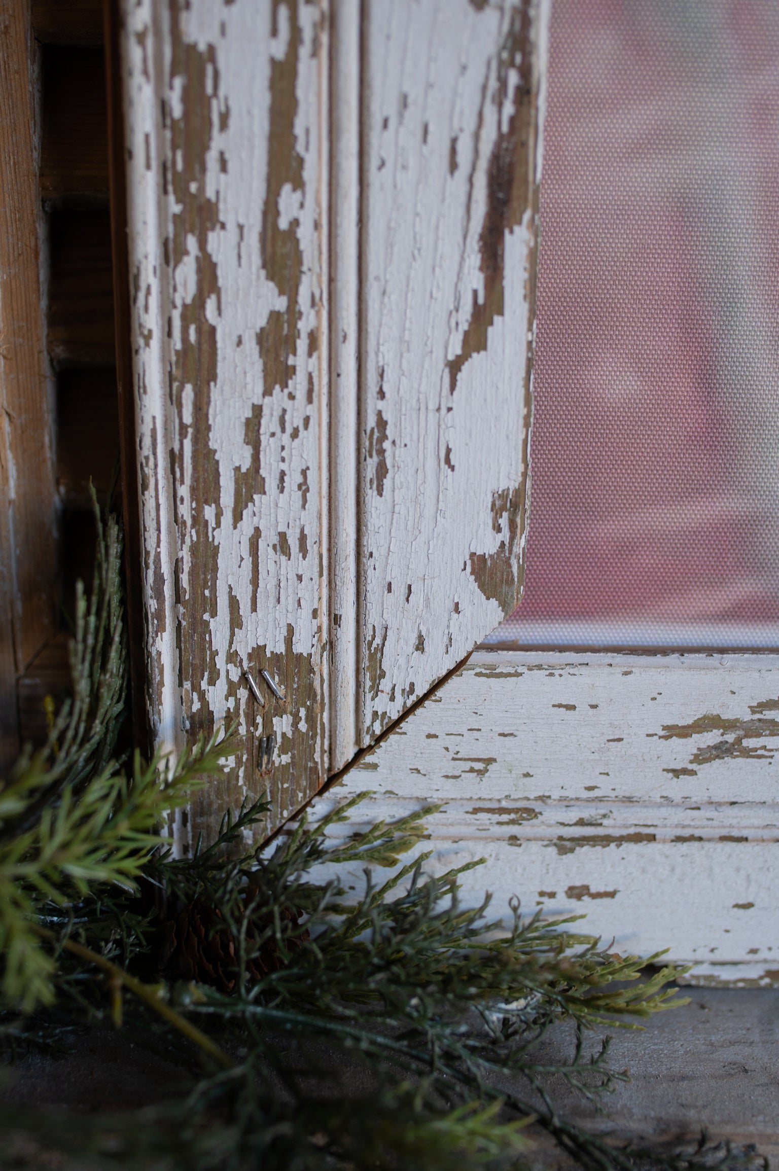 Salvaged Framed Classic Santa Canvas (A)