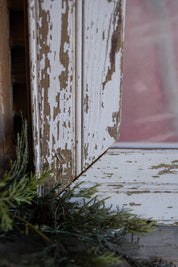 Salvaged Framed Classic Santa Canvas (A)