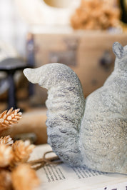 Concrete Squirrel Figurine