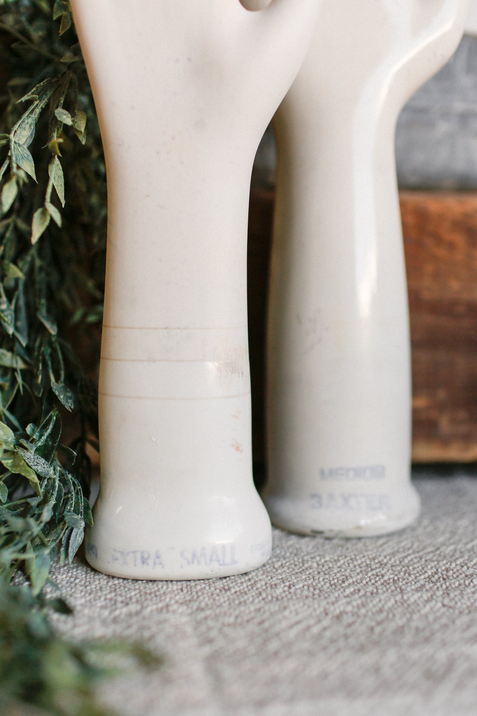 Vintage Industrial Ceramic Glove Mold (M)