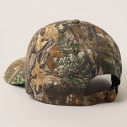 Flying Mallard Embroidered Cap with Leaf Print Fashion City
