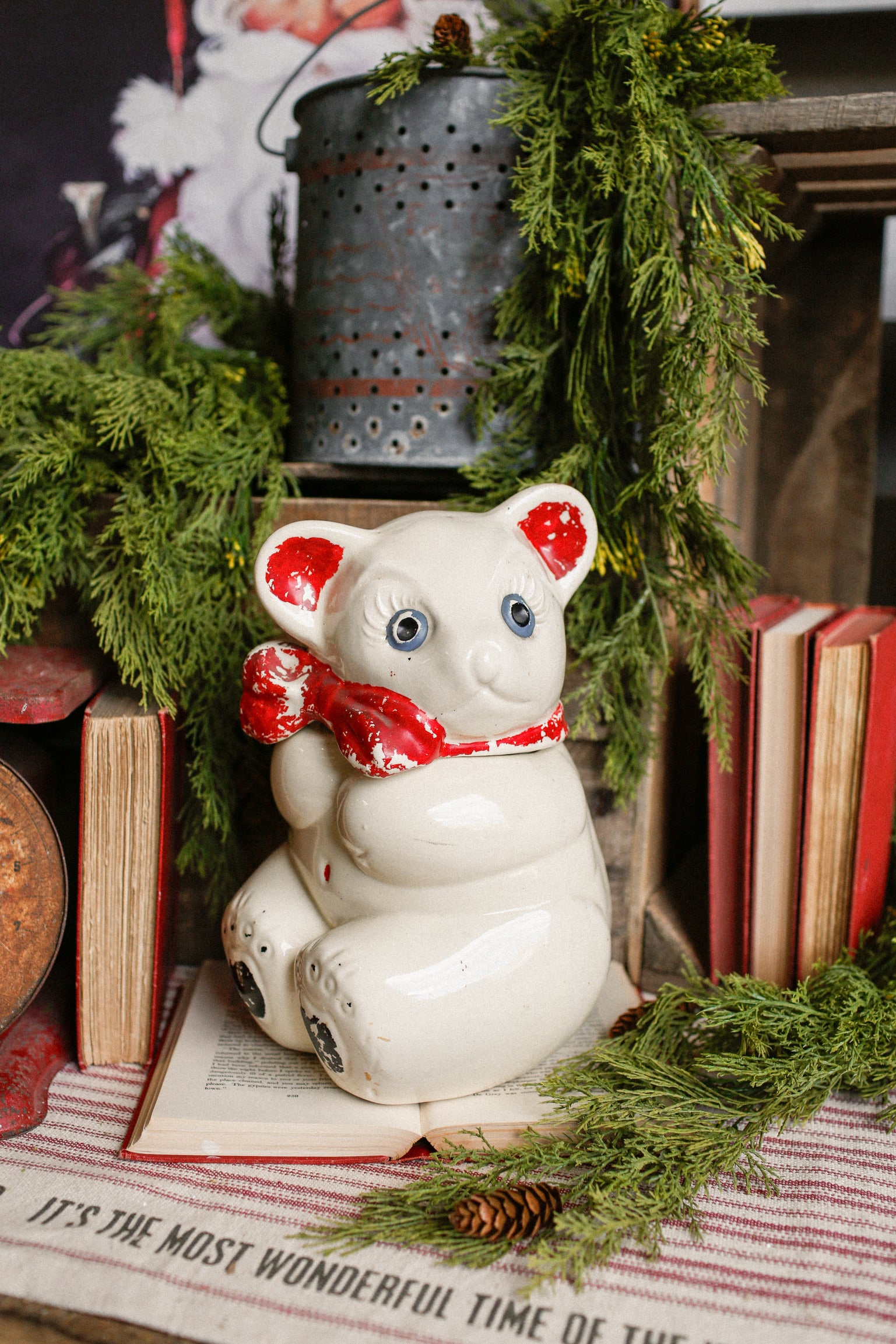 Vintage 1940's Bear Cookie Jar