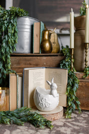 Ceramic Bunny In Egg