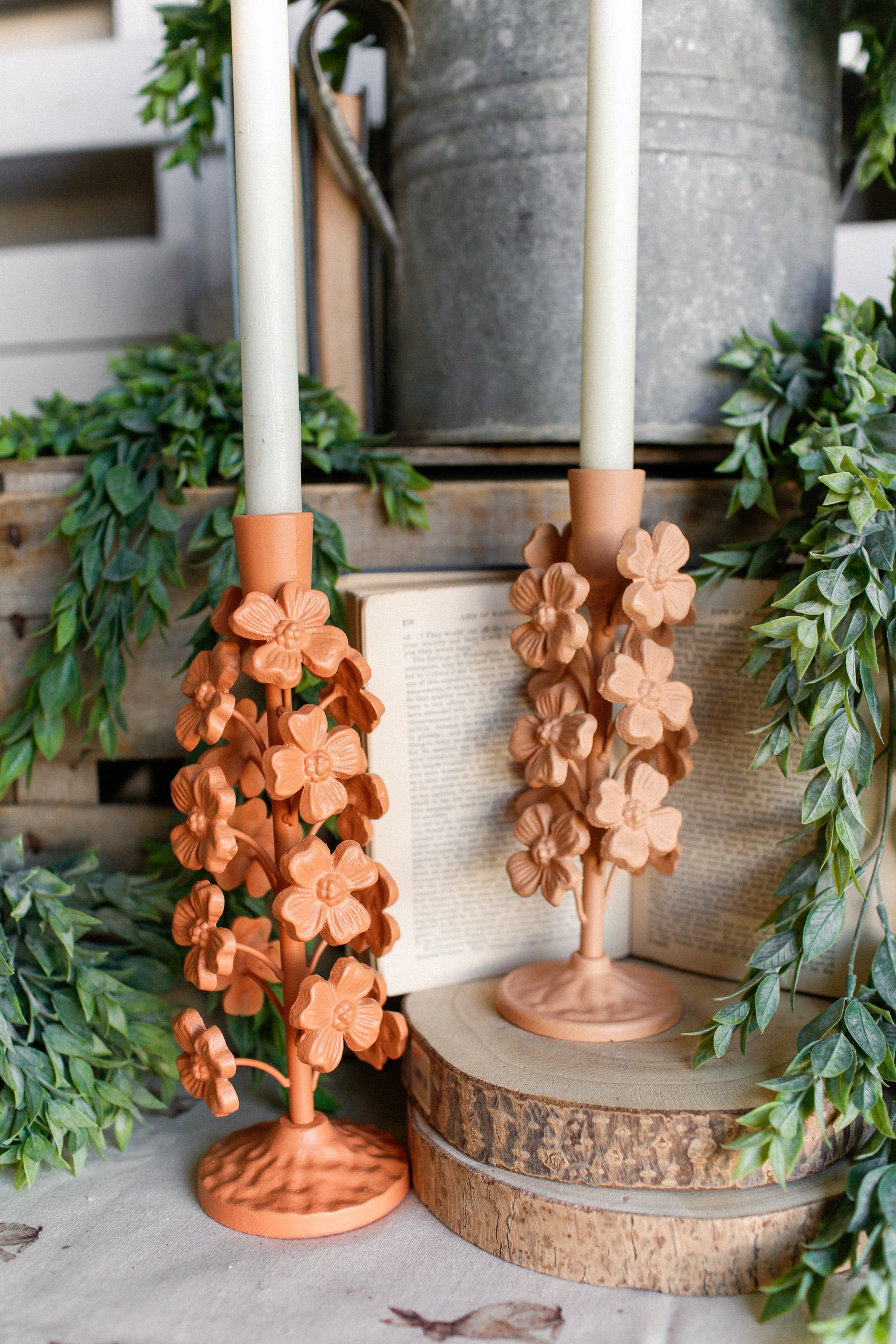 Cast Iron Wonderland Candlestick