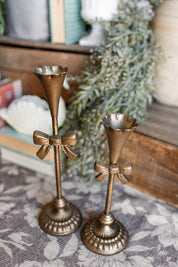Fluted Bow Candlestick
