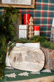 Mango Wood Etched Tree Cutting Board