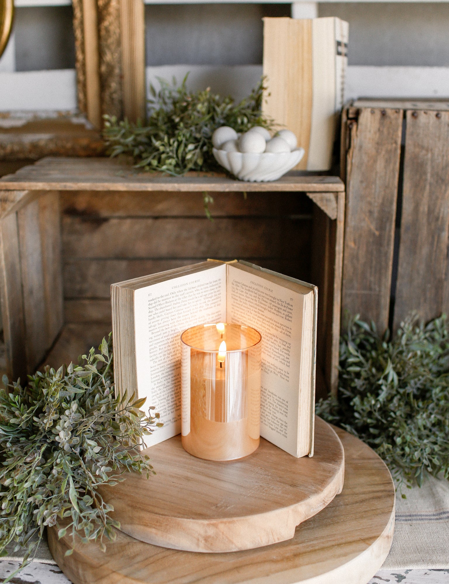 XXS Champagne Flameless Candle The Little Burlap Barn®