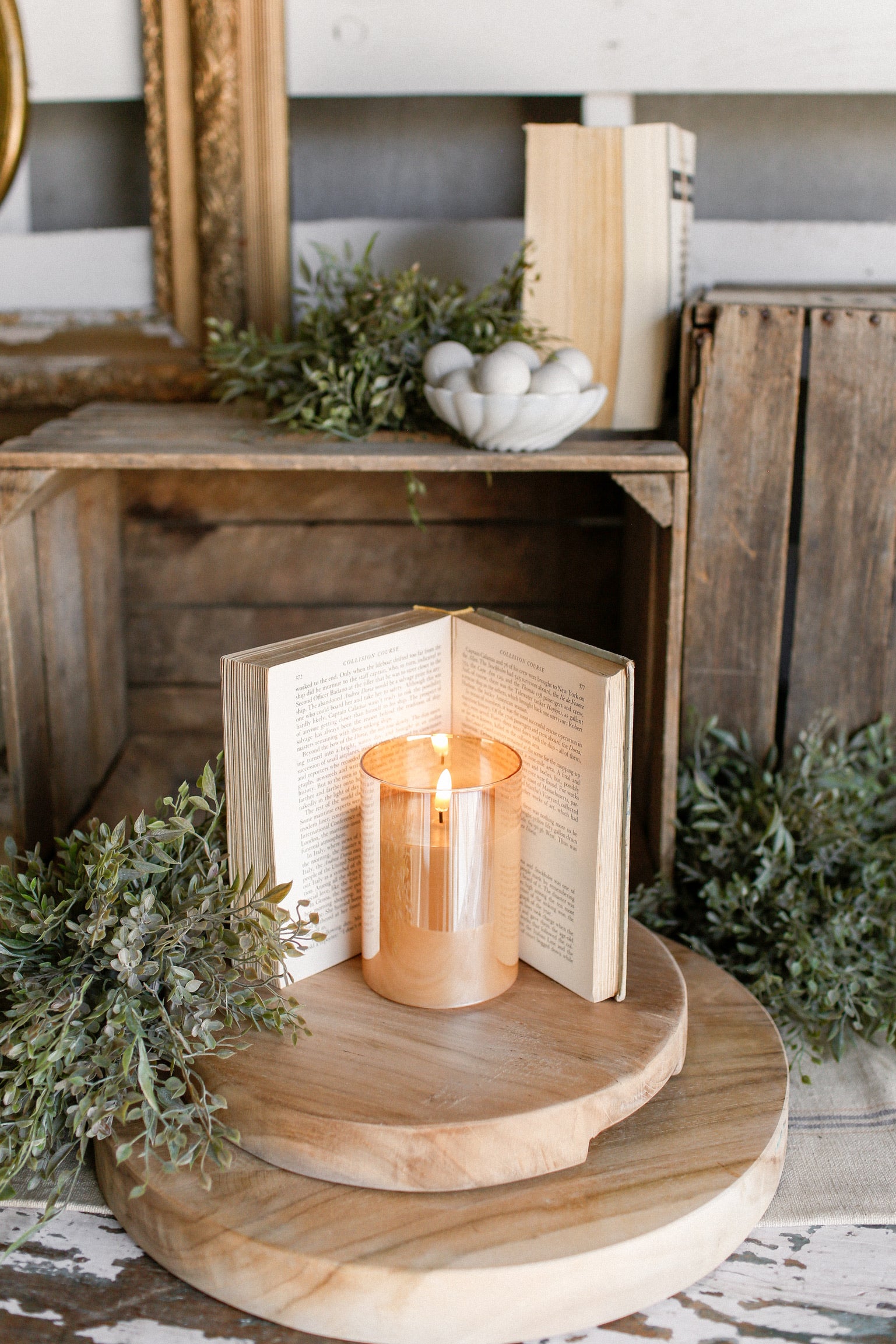 XXS Champagne Flameless Candle The Little Burlap Barn®