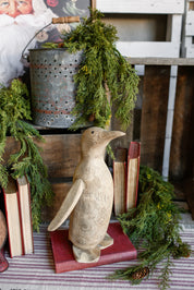 Hand Carved Wood Penguin