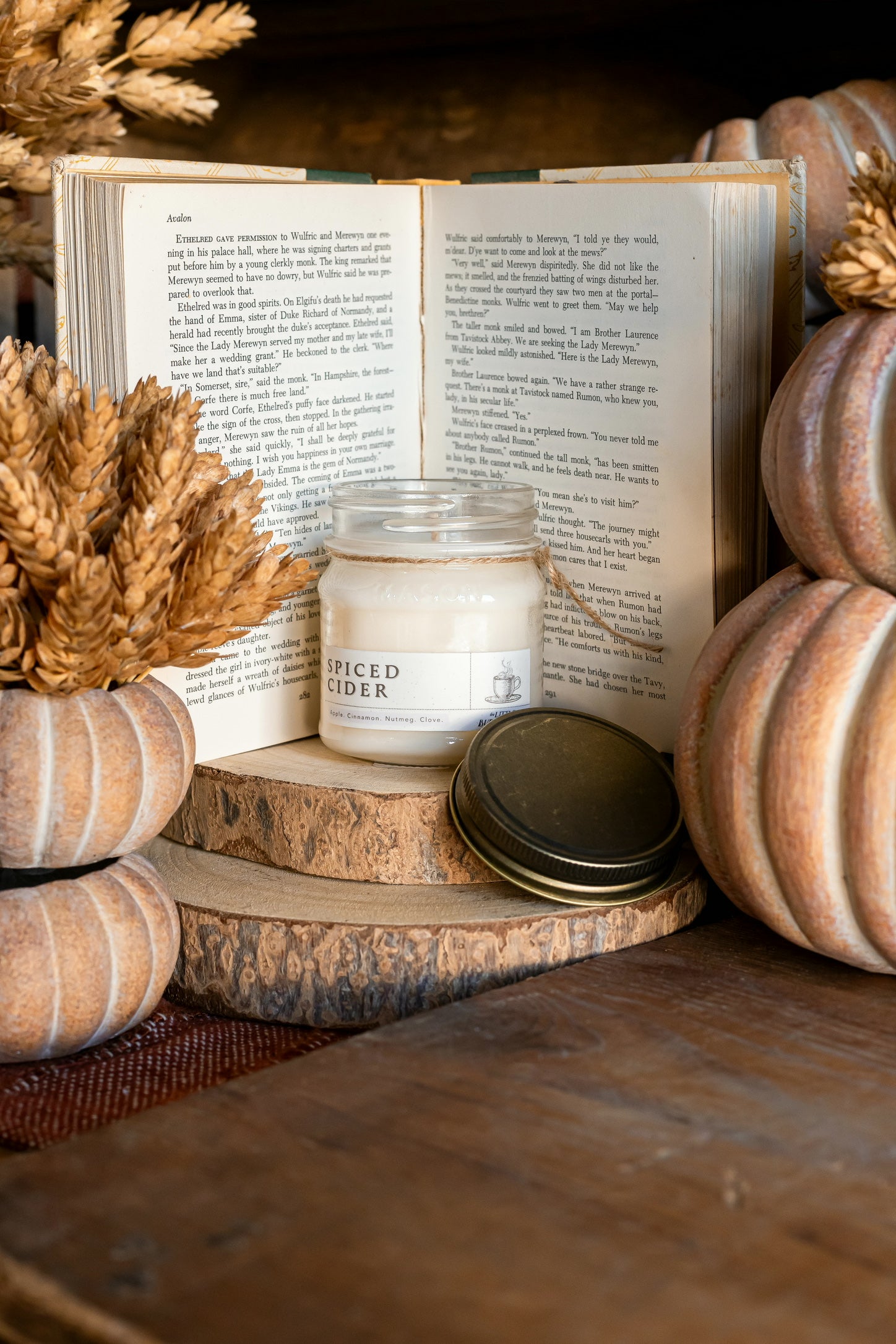 Spiced Cider Mason Jar Candle The Little Burlap Barn