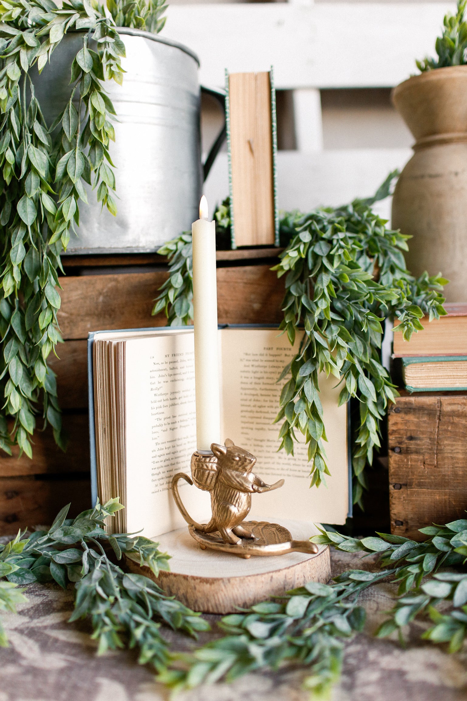 Adventure Mouse Candle Holder