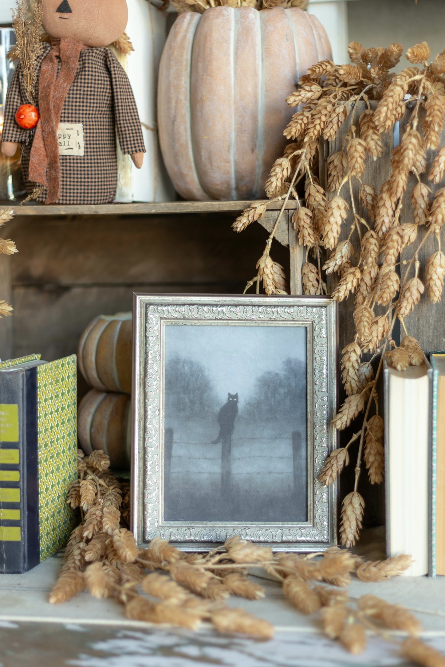 Black Cat Framed Art The Little Burlap Barn