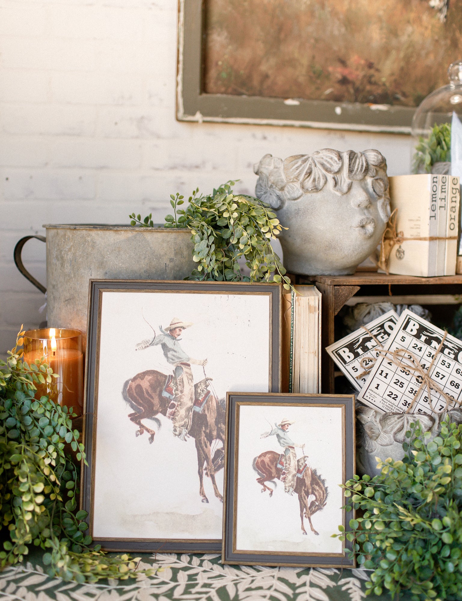 Bucking Bronco Framed Art The Little Burlap Barn®