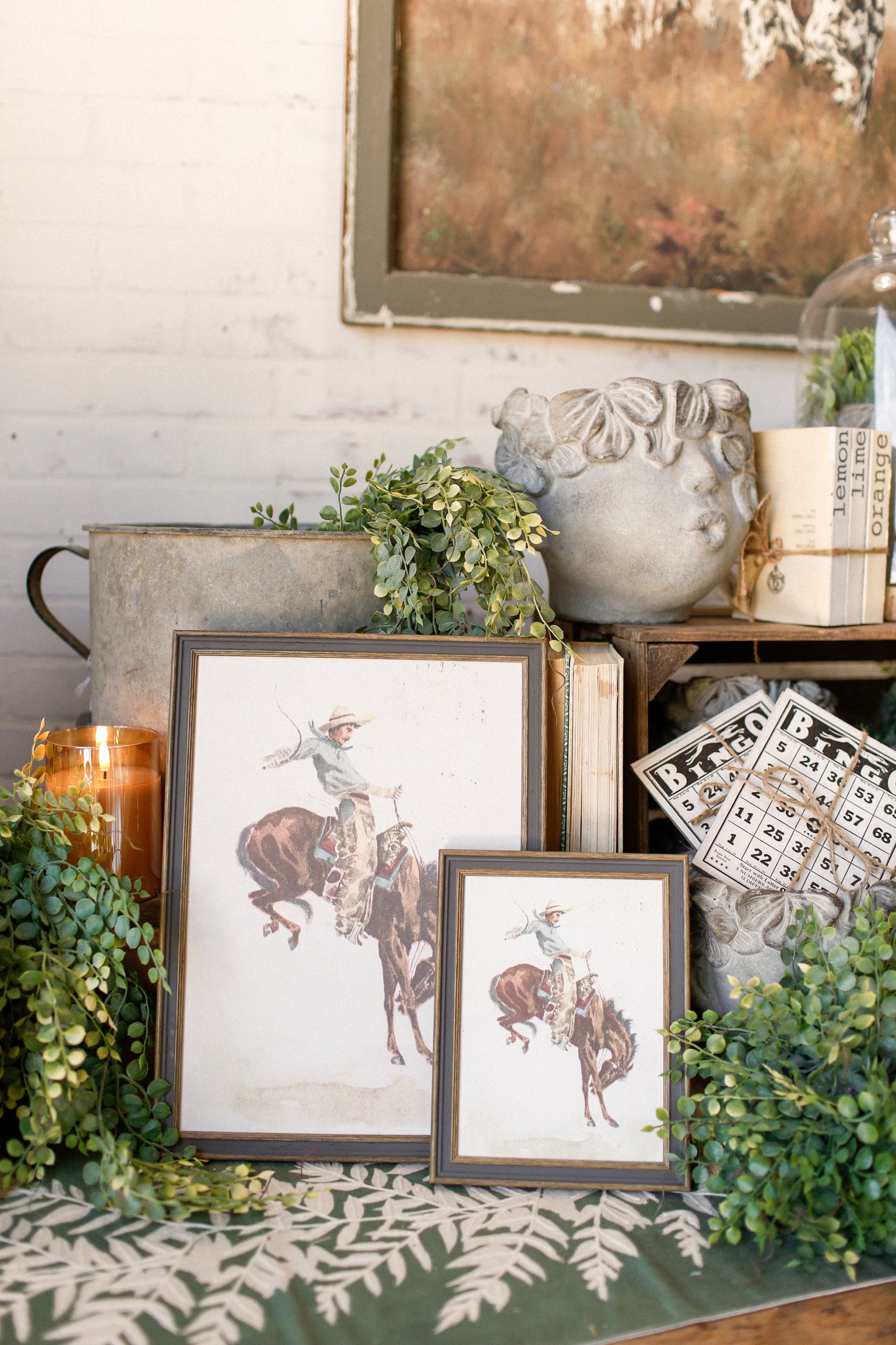 Bucking Bronco Framed Art The Little Burlap Barn®