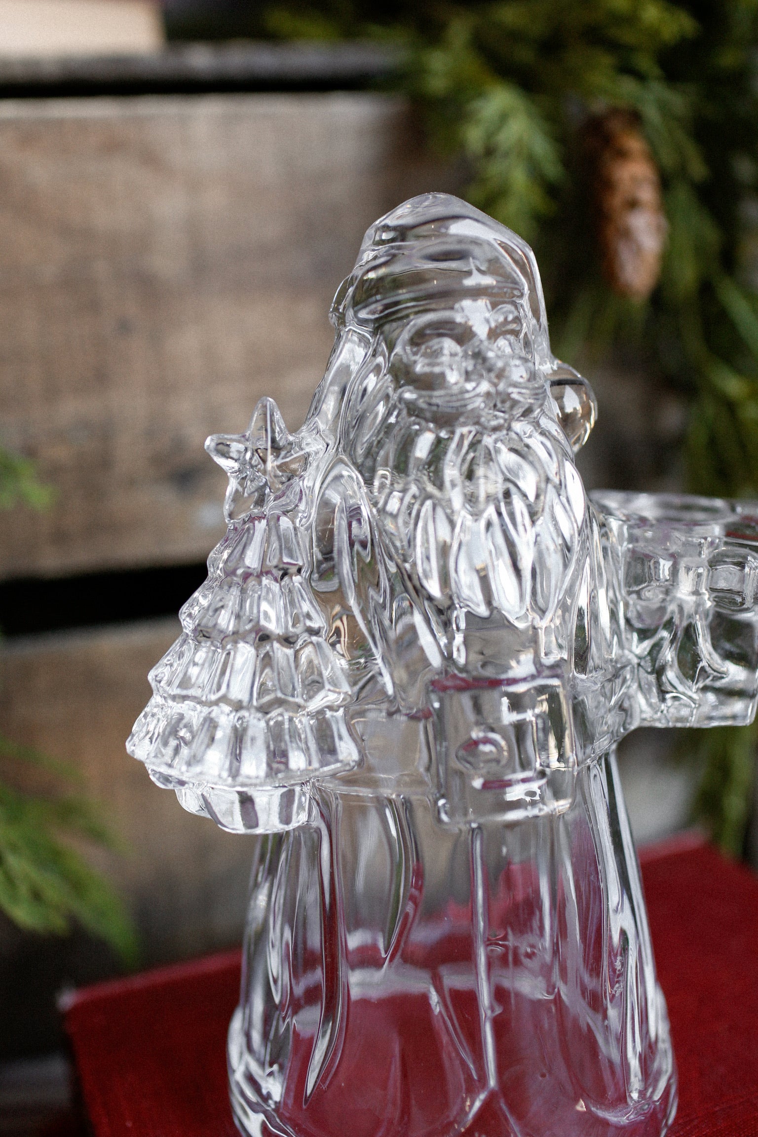 Vintage Crystal Santa