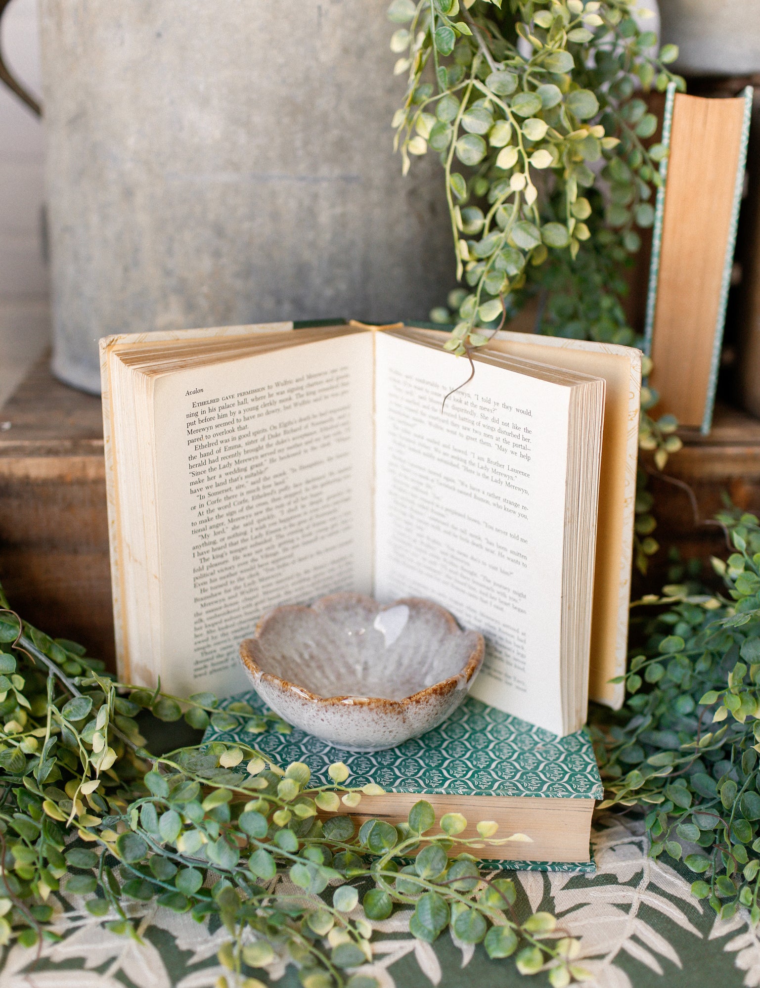 Stoneware Flower Bowl The Little Burlap Barn®