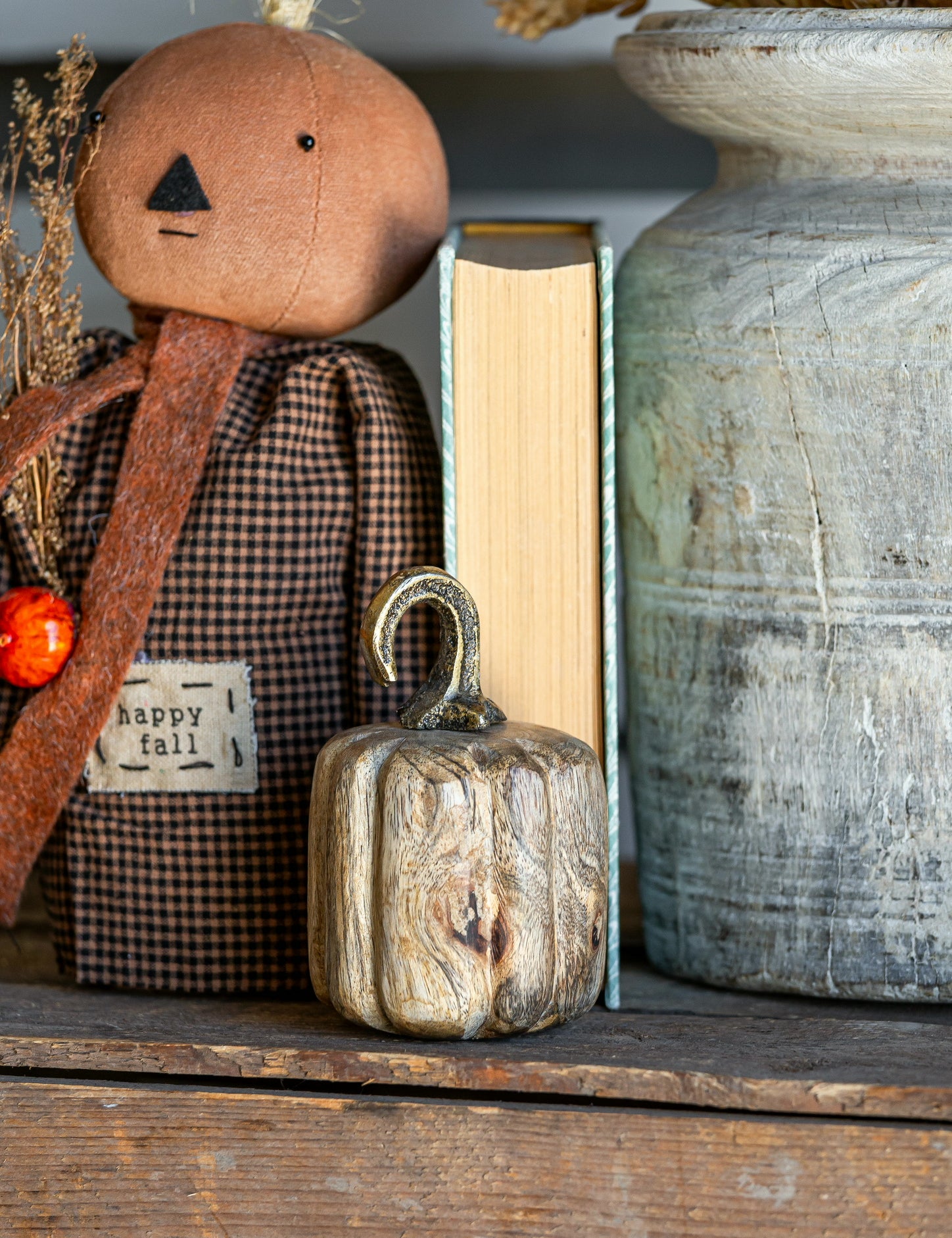 Mango Wood Pumpkin The Little Burlap Barn