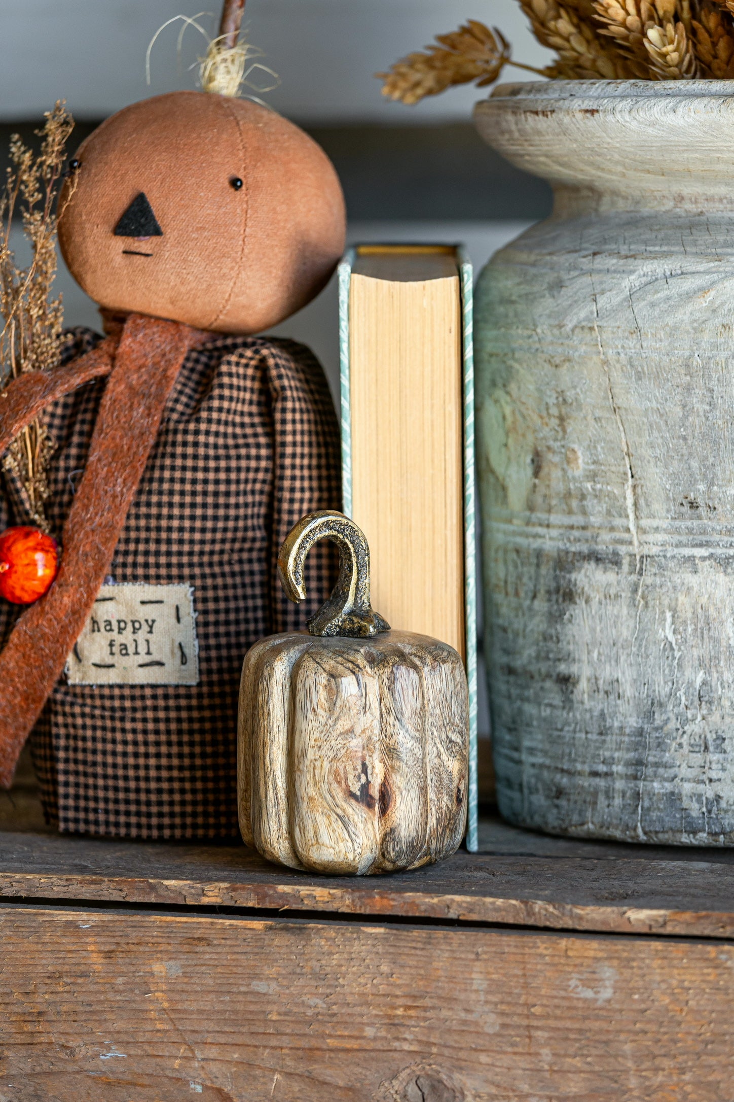 Mango Wood Pumpkin The Little Burlap Barn