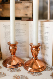 Vintage Copper Candlesticks