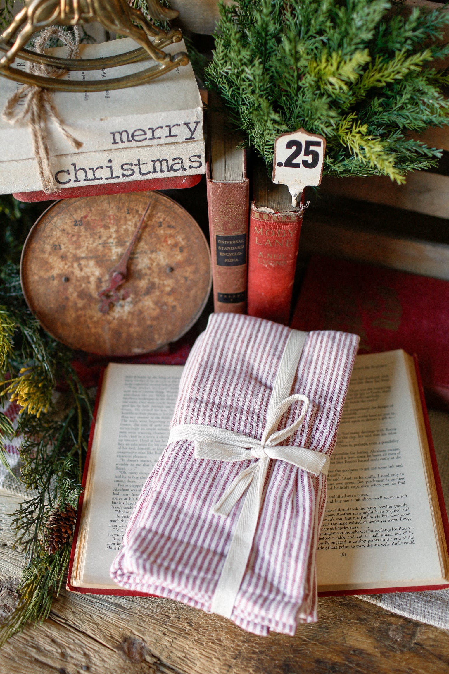 Candy Cane Striped Napkins
