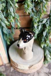 Stoneware Dog Vase