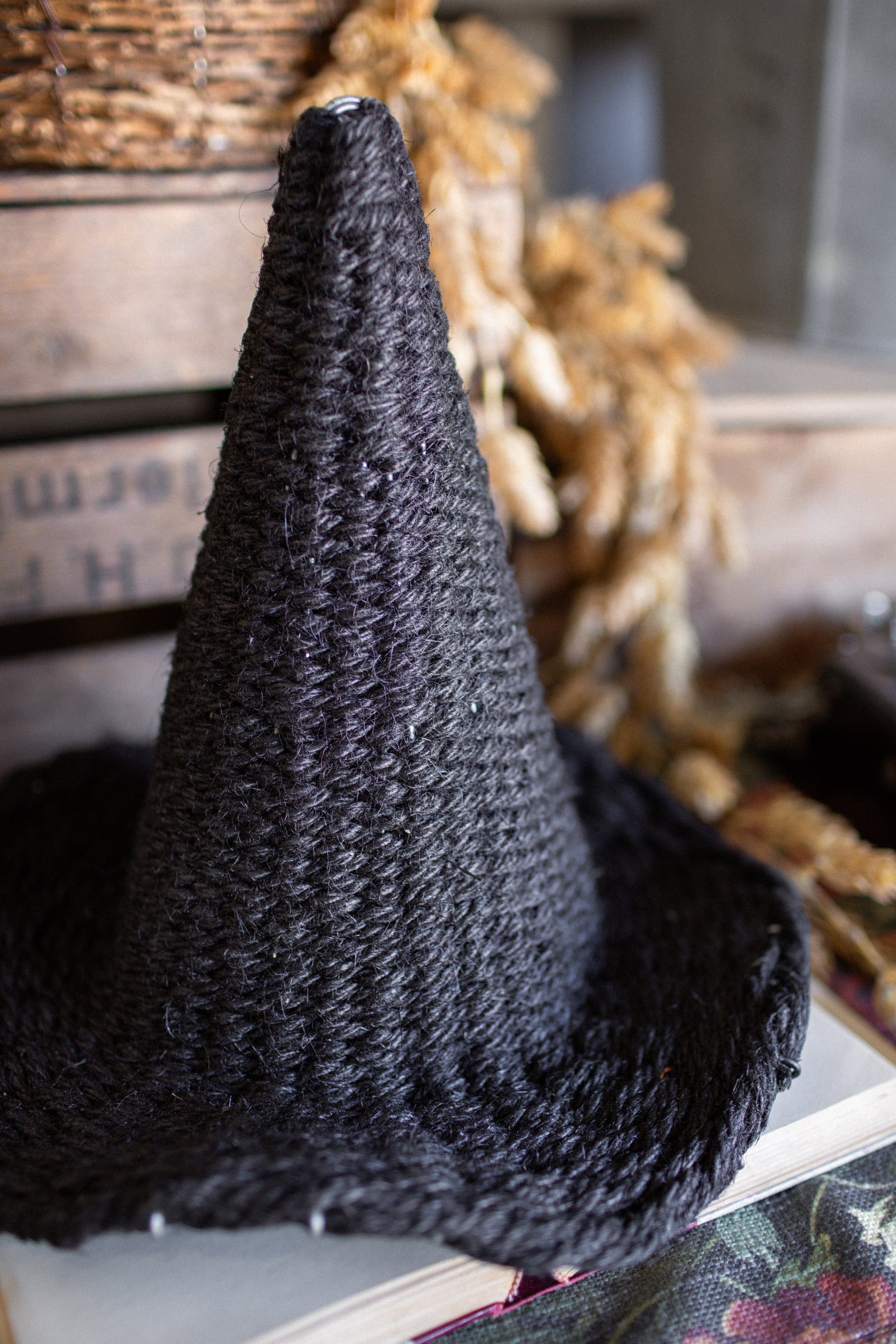 Wicker Witch Hat