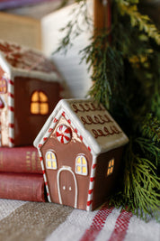 Ceramic Lighted Gingerbread House