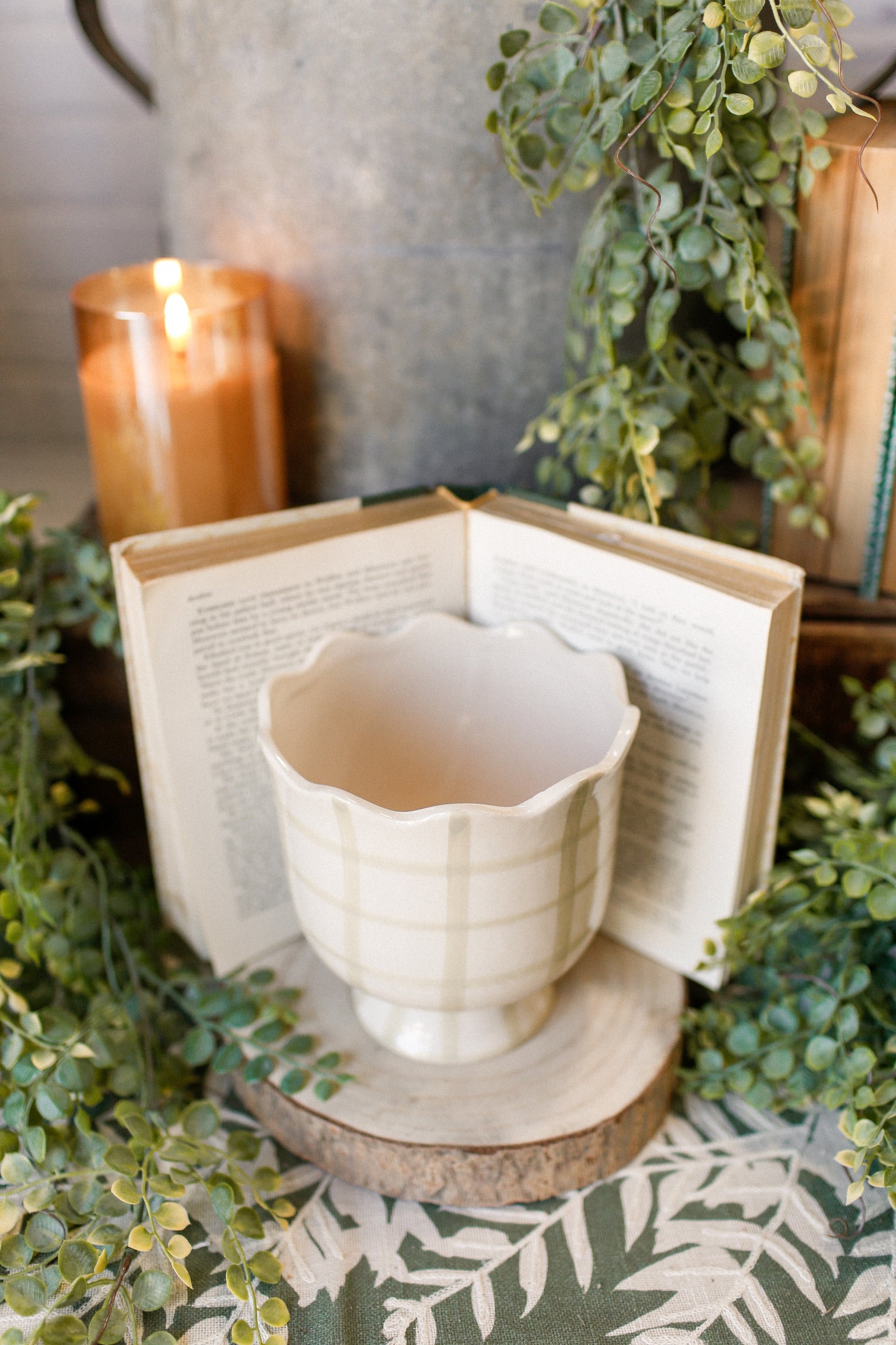 Bonnie Scalloped Pot The Little Burlap Barn®