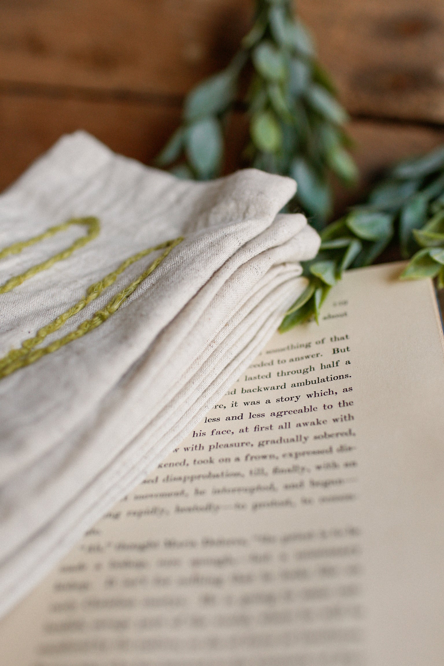 Embroidered Silverware Napkins