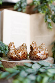 Stoneware Chicken S&P Shakers