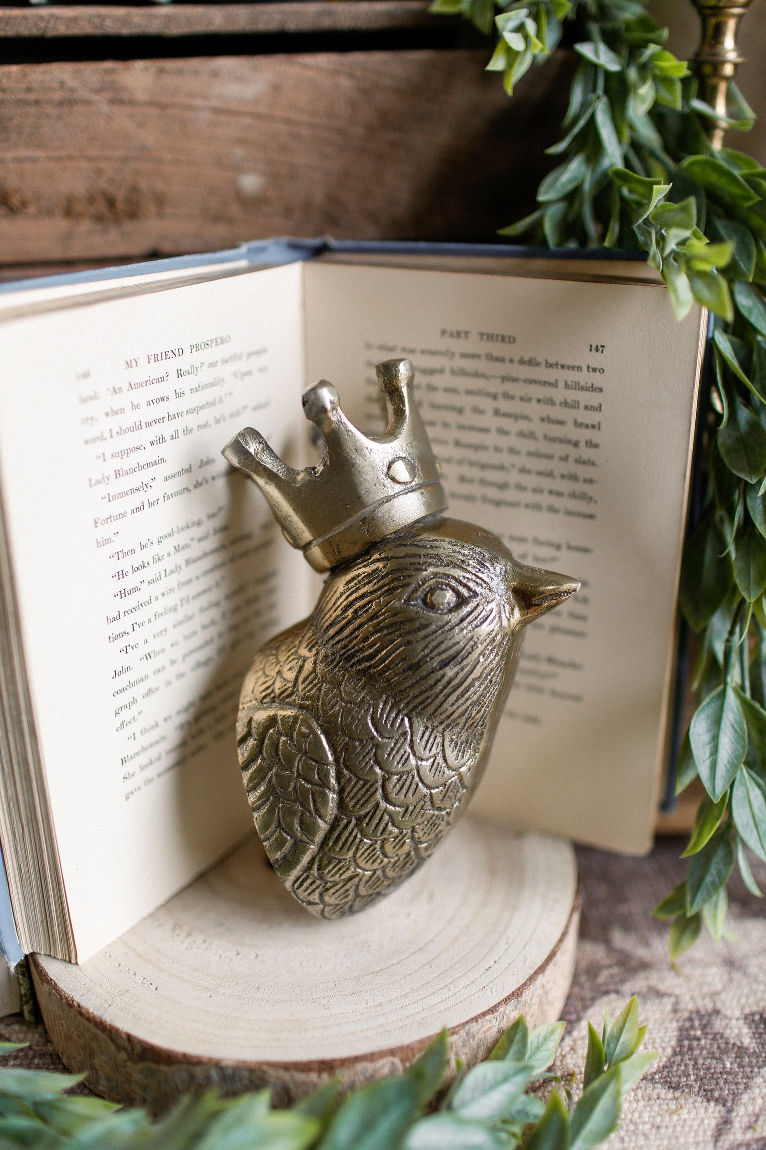 Crowned Bird Wall Mount