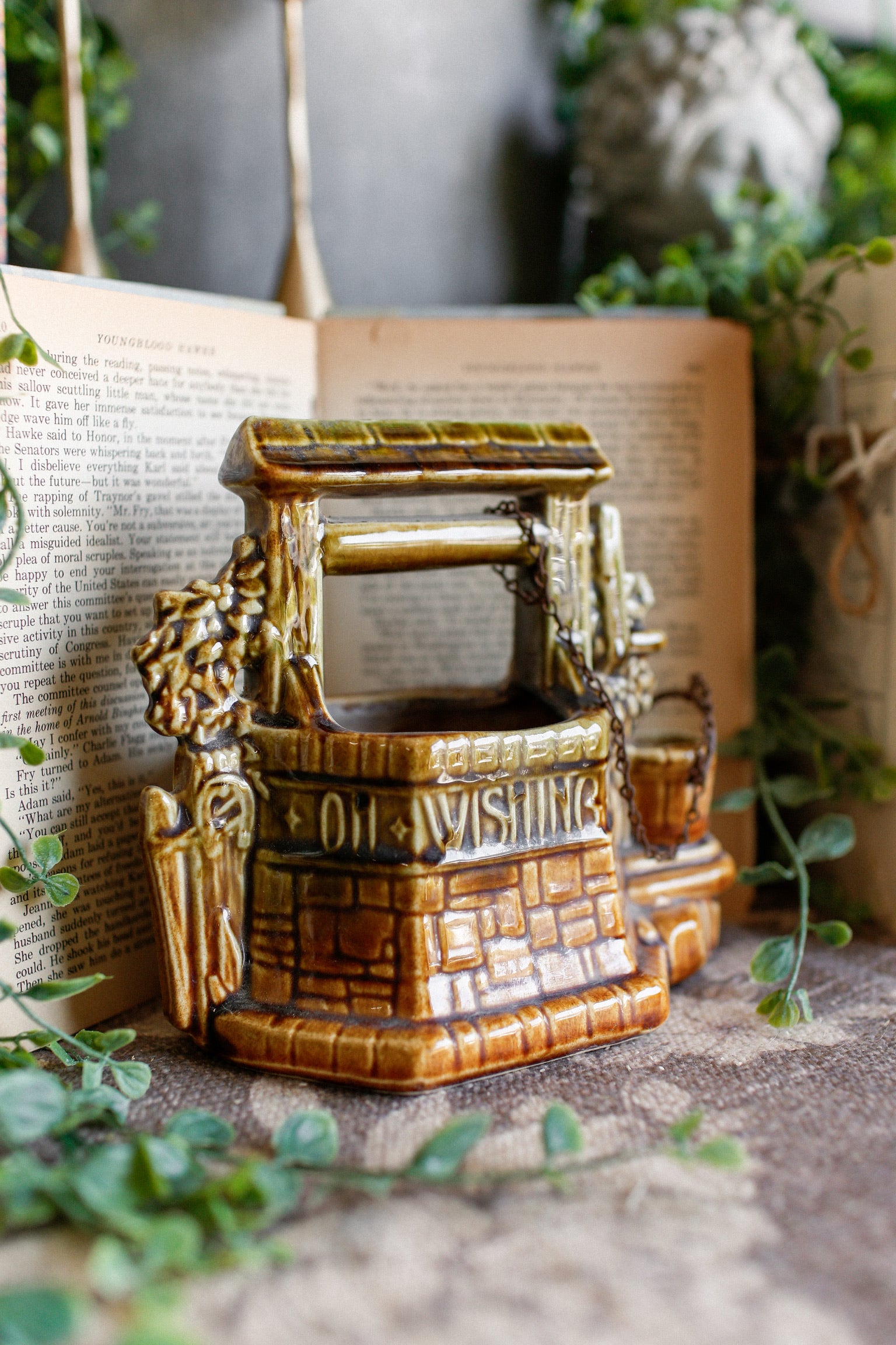 Vintage McCoy Wishing Well Planter The Little Burlap Barn®