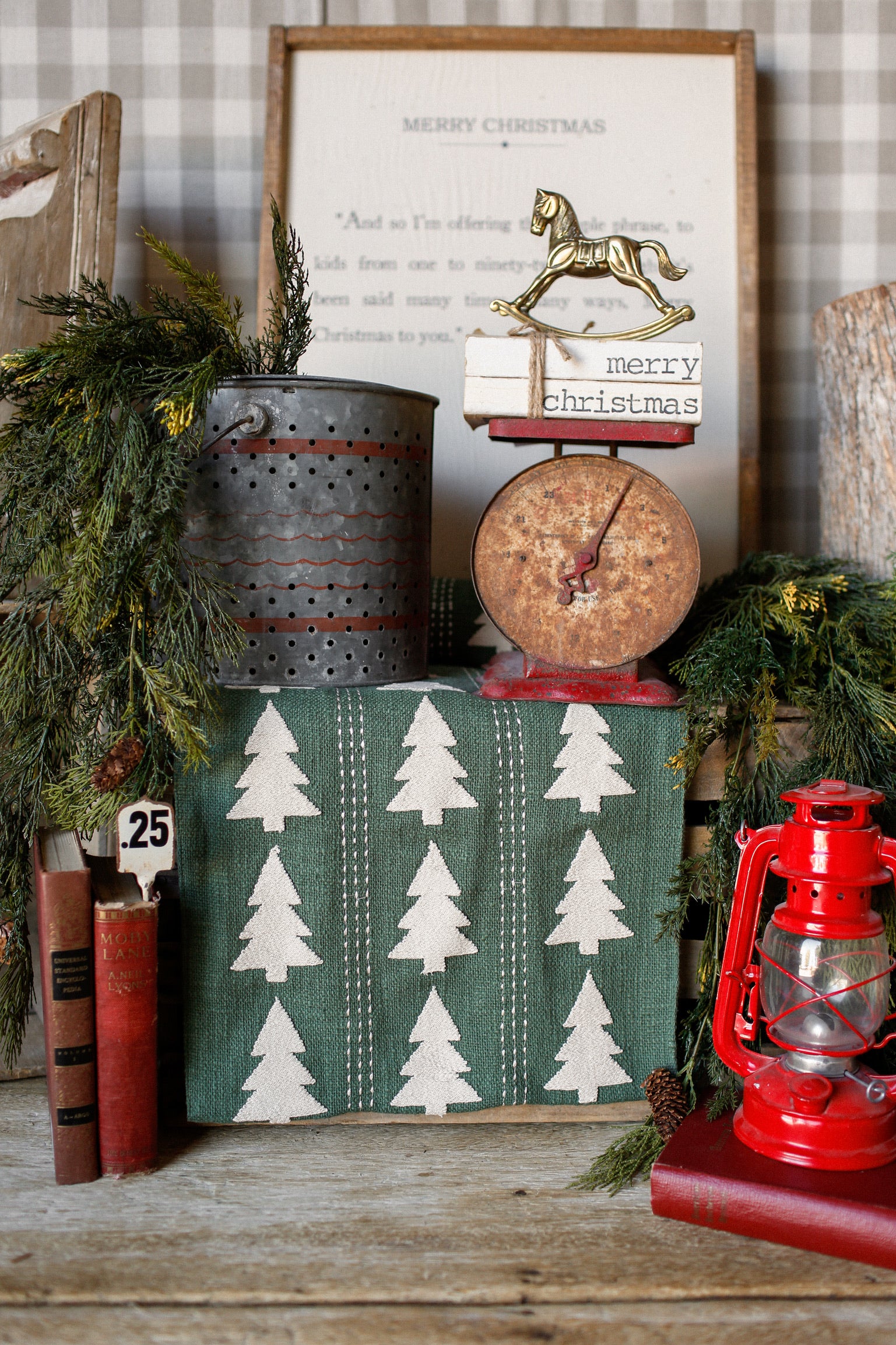 Embroidered Tree Runner