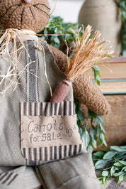 Handmade Ticking Stripe Bunny Doll