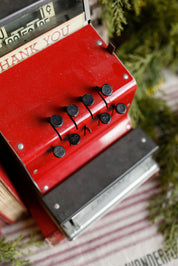 Vintage Kamkap Red Toy Register