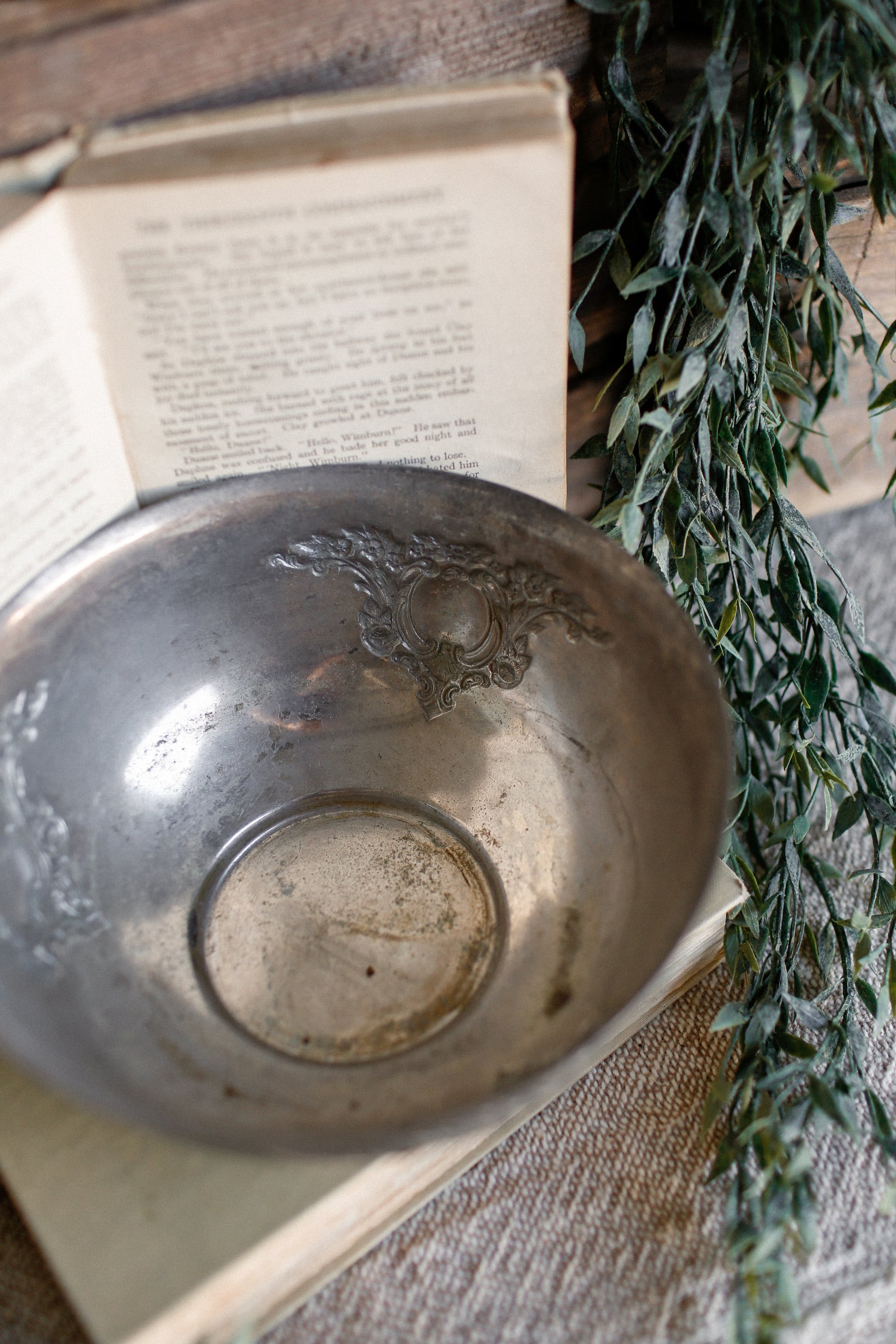Vintage Ornate Silver Bowl