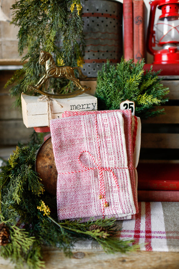 Christmas Cottage Kitchen Towel Set The Little Burlap Barn®