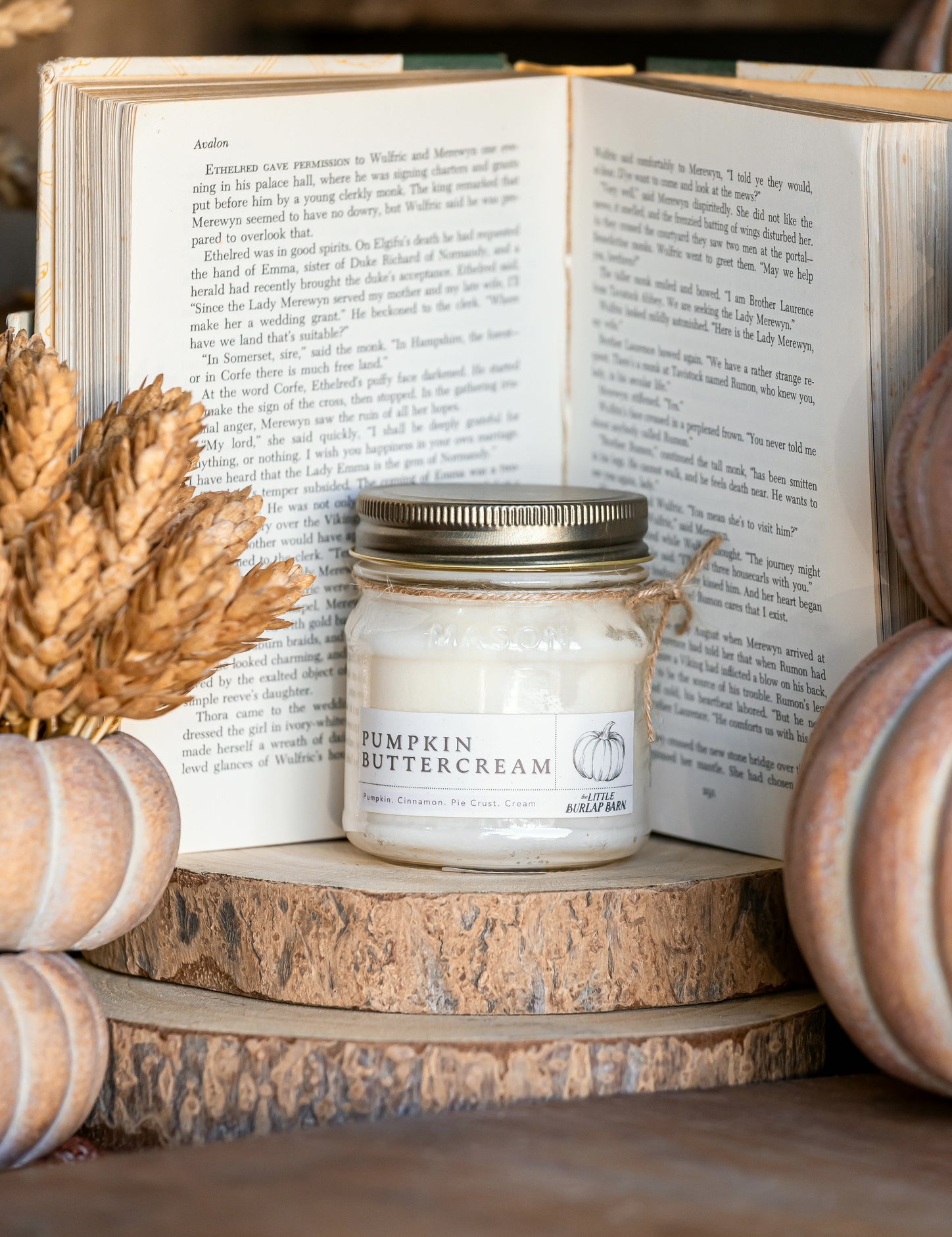 Pumpkin Buttercream Mason Jar Candle The Little Burlap Barn