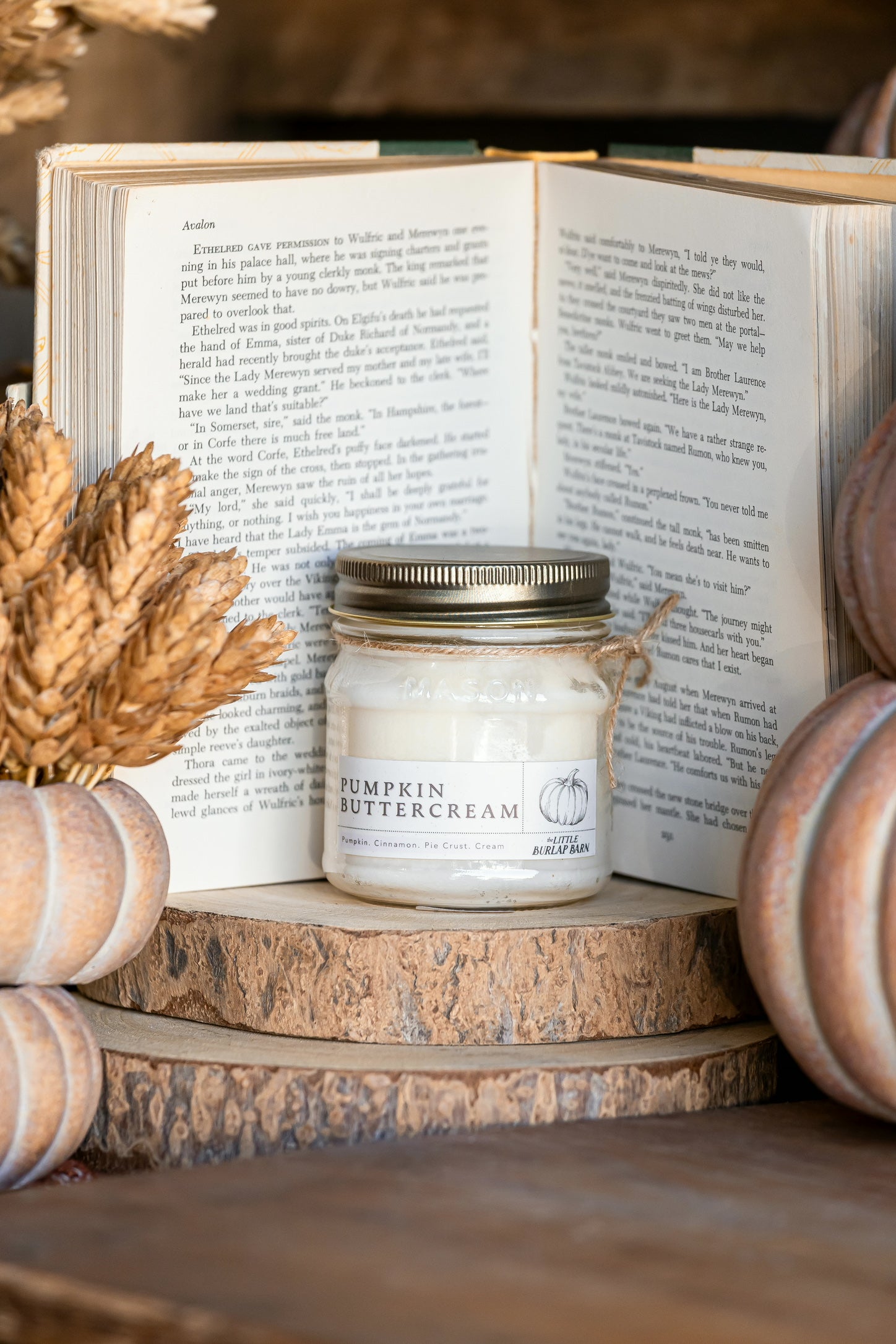 Pumpkin Buttercream Mason Jar Candle The Little Burlap Barn