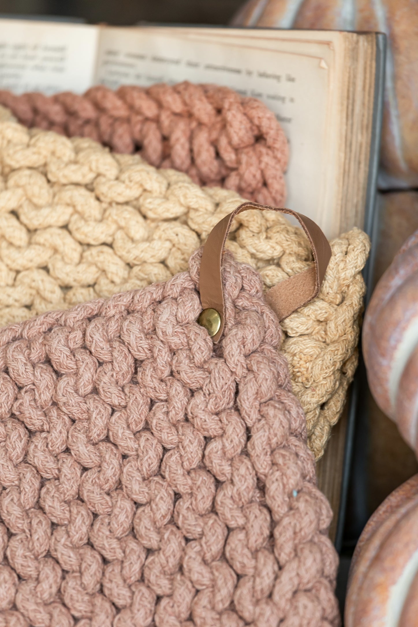 Autumnal Crocheted Pot Holder Creative Co-Op