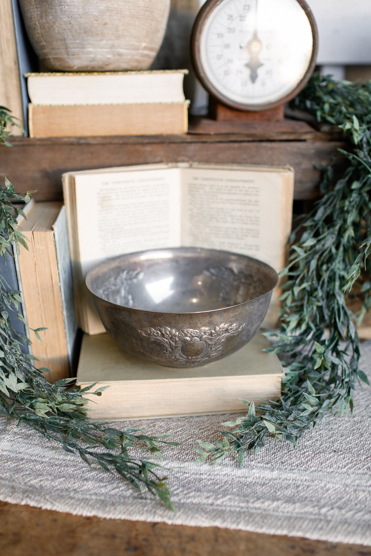 Vintage Ornate Silver Bowl